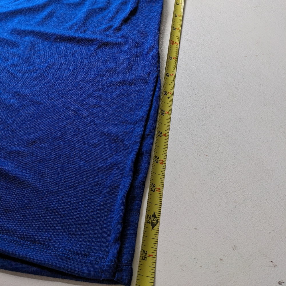 Backless Blue Dress - Picture 6 of 7